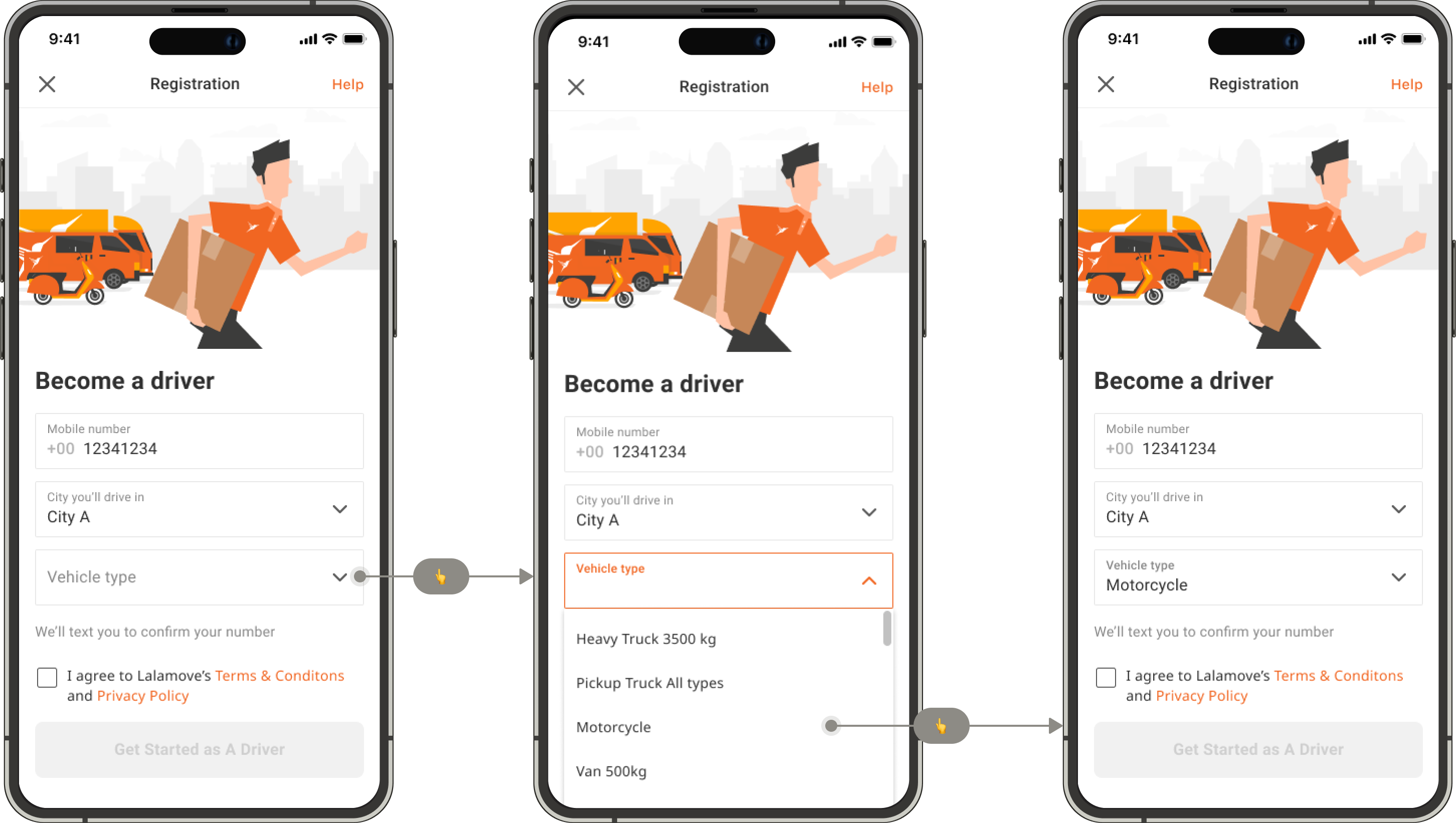 Vehicle selection existing design